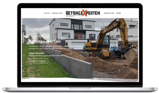 Betongexperten ny hemsida