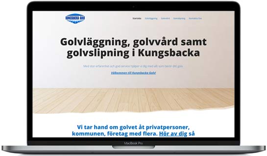 Kungsbacka Golv hemsida