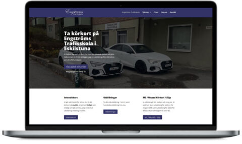 Engströms Trafikskola hemsida